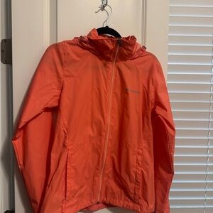 Columbia Bright Coral Packable Hooded Shell Jacket
